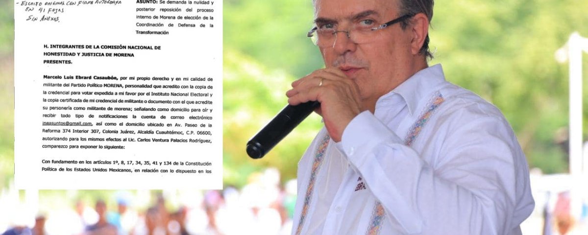 Ebrard impugna proceso de Morena por irregularidades graves