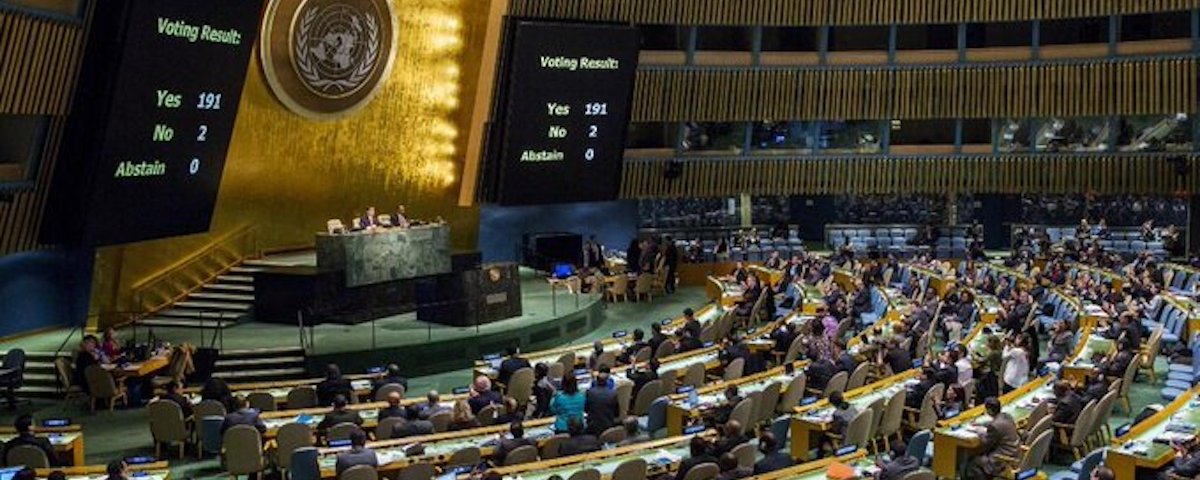 Con 187 votos a favor y dos en contra de Israel y Estados Unidos, la Asamblea General de la ONU aprobó poner fin al bloqueo contra Cuba