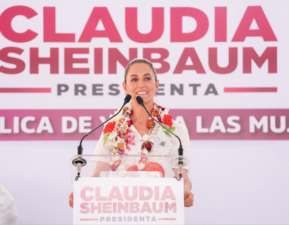 En su gira rumbo a la presidencia Sheinbaum destacó que la “República de y para Mujeres” busca garantizar una vida digna para las mujeres