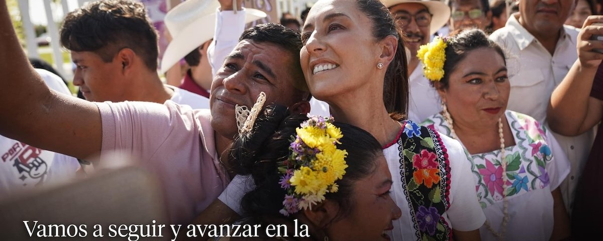 Claudia Sheinbaum, candidata a la presidencia se comprometió a llevar a México por el camino de la paz y la prosperidad compartida.