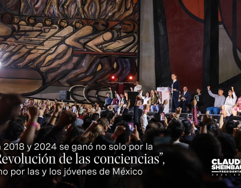 En un compromiso firme con los jóvenes, Sheinbaum anunció la creación de 1 millón de viviendas, así como universidades gratuitas