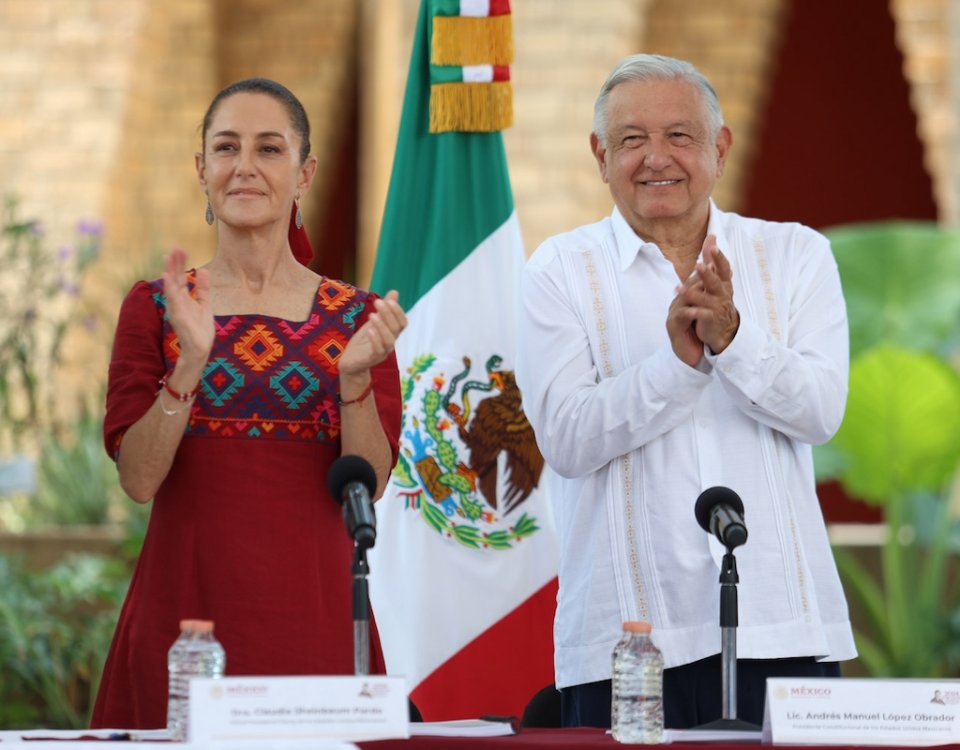 López Obrador y Sheinbaum Pardo concluyen la gira nacional de trabajo por las 32 entidades federativas este fin de semana.