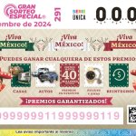 Con un premio de 40 millones, la Lotería Nacional lanza el Gran Sorteo especial del sexenio a celebrarse el 15 de septiembre.