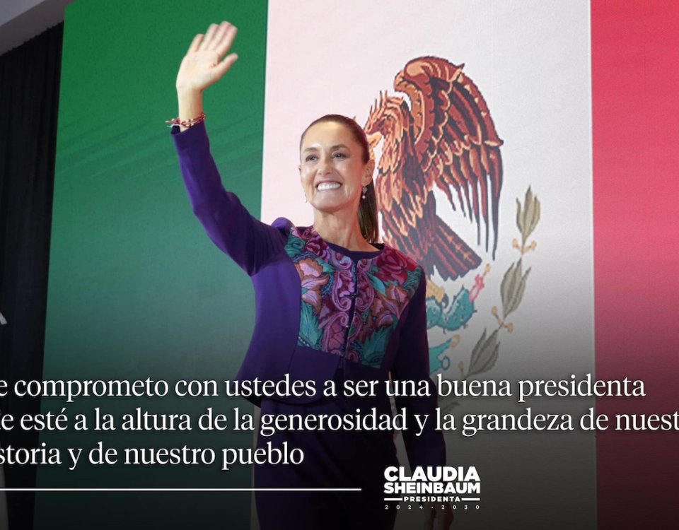 Sheinbaum, presidenta electa de México, reafirmó su compromiso con la nación al declarar que actuará con honestidad y responsabilidad