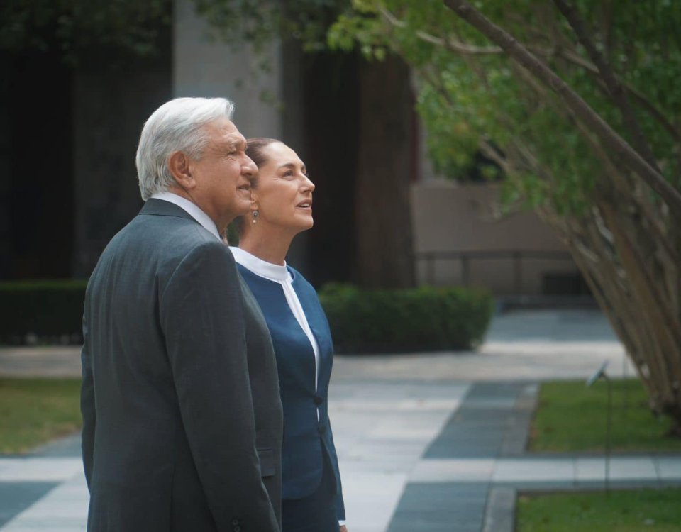 La presidenta electa Claudia Sheinbaum expresó su gratitud y compromiso con la Cuarta Transformación y las enseñanzas de López Obrador,