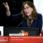 La senadora por el PT Yeidckol Polevnsky, criticó el argumento de la oposición al afirmar que la reforma judicial va contra la inversión