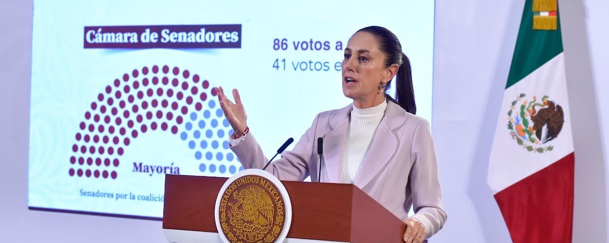 La presidenta Claudia Sheinbaum afirmó que es un golpe aguado y no de Estado la decisión de la Suprema Corte de anular la constitucionalidad de la reforma al PJ