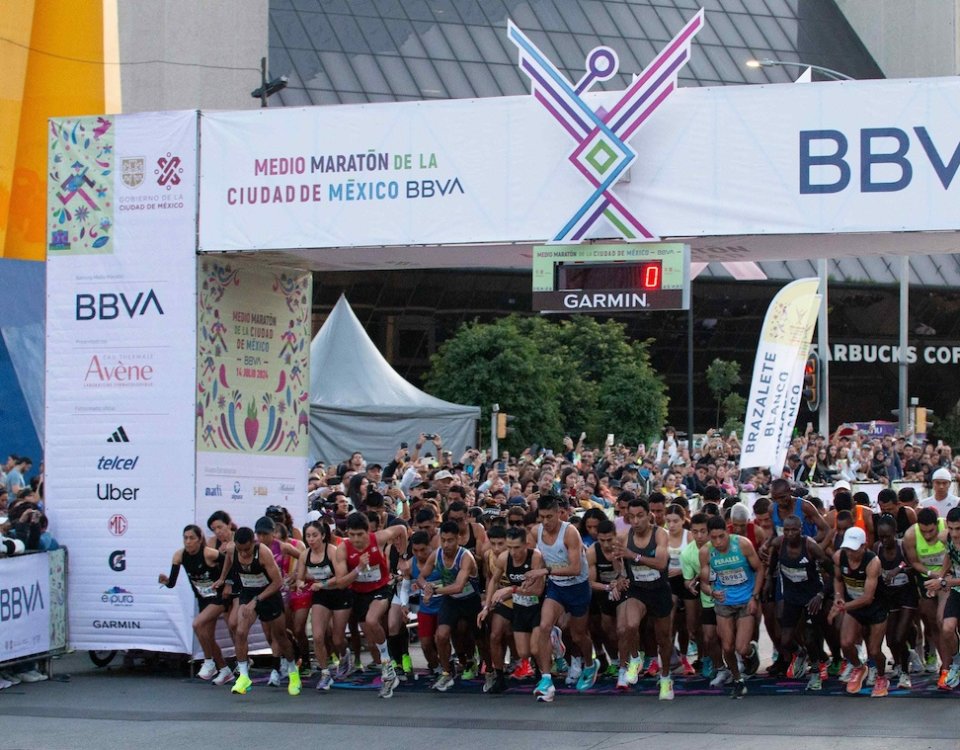 La CDMX afirma su vocación deportiva con el Medio Maratón BBVA y Maratón Telcel 2025 y la inauguración de la carrera Utopías por la Ciudad