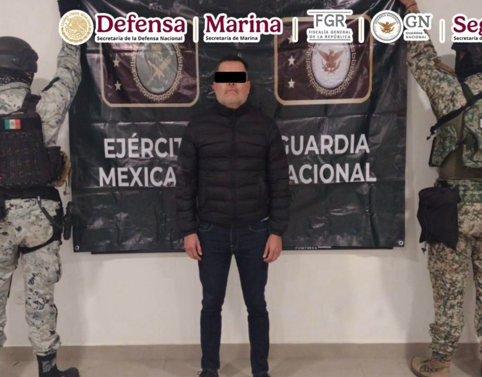 En Sinaloa detienen a Kevin Alonso “N”, alias “El 200”, jefe de seguridad del líder de la facción de “Los Chapitos” informó G Harfuch