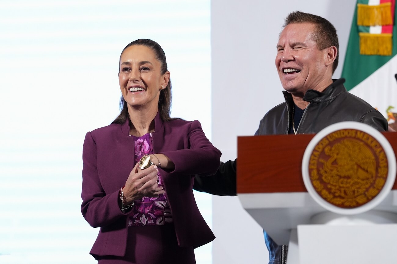 Sheinbaum y Julio César Chávez anuncian clase nacional de boxeo