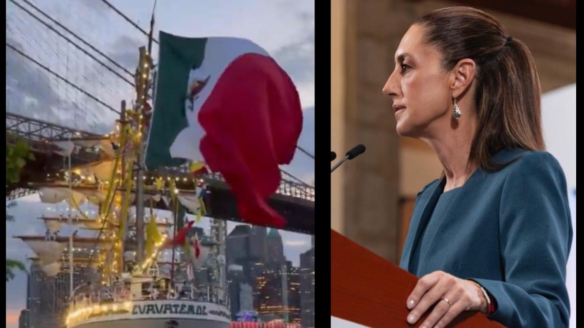 Sheinbaum expresa condolencias por víctimas del Buque Cuauhtémoc en NY