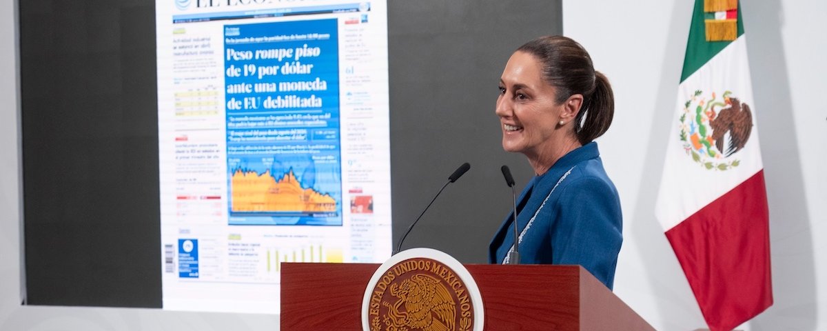 El peso se fortalece frente al dólar al romper el umbral de las 19 unidades por dólar, resultado de la confianza para invertir en México