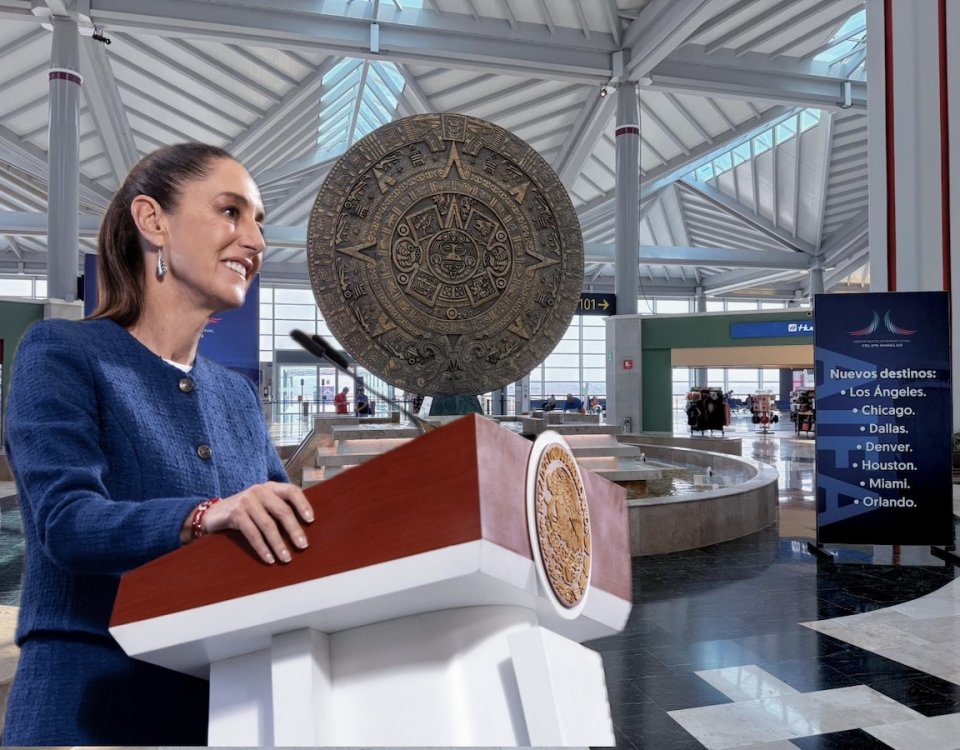 No existe justificación alguna para que EU imponga sanciones al sistema aeroportuario mexicano, dijo Sheinbaum