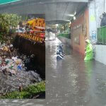 Tirar basura en calles, cauces y presas es una de las principales causas de inundaciones en la capital advirtió Clara Brugada