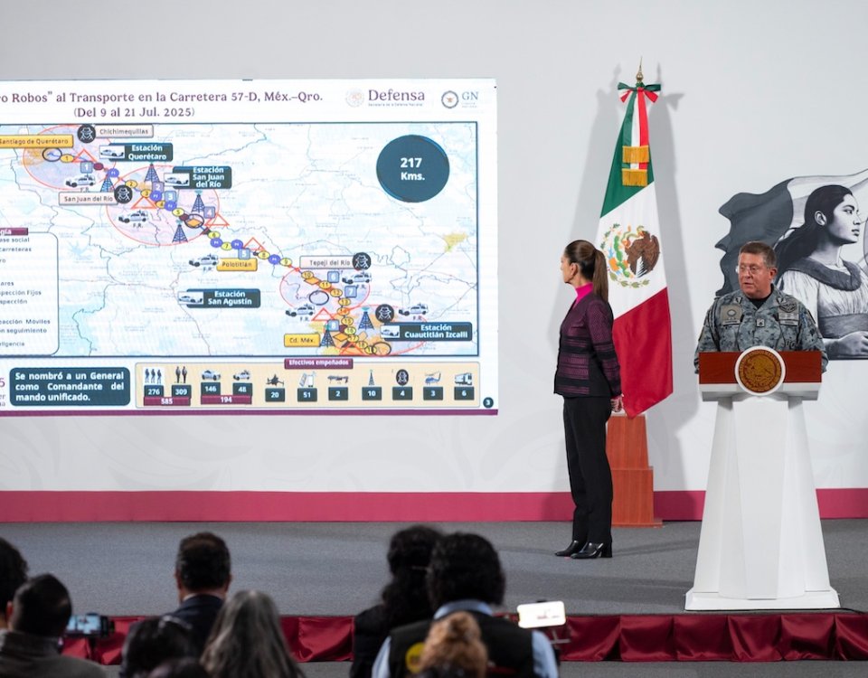 La estrategia Cero Robos en carreteras se iniciará con el despliegue de la GN en la México-Querétaro, México-Puebla y Culiacán-Mazatlán