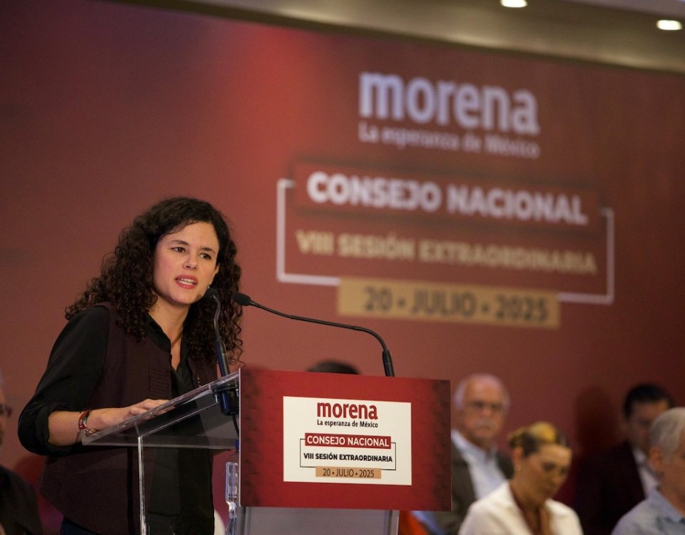 Morena nació para transformar, no proteger la corrupción ni a quienes traicionen sus valores, afirmó Luisa María Alcalde