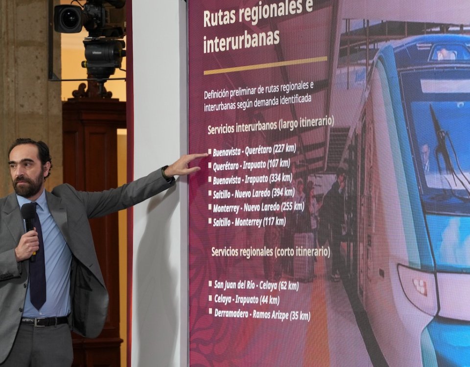 Los trenes Querétaro-Irapuato y Saltillo-Nuevo Laredo son parte del proyecto nacional para recuperar la infraestructura ferroviaria