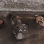 El hallazgo arqueológico se dio durante las obras del Tren de Pasajeros Ciudad de México-Querétaro, informó el INAH