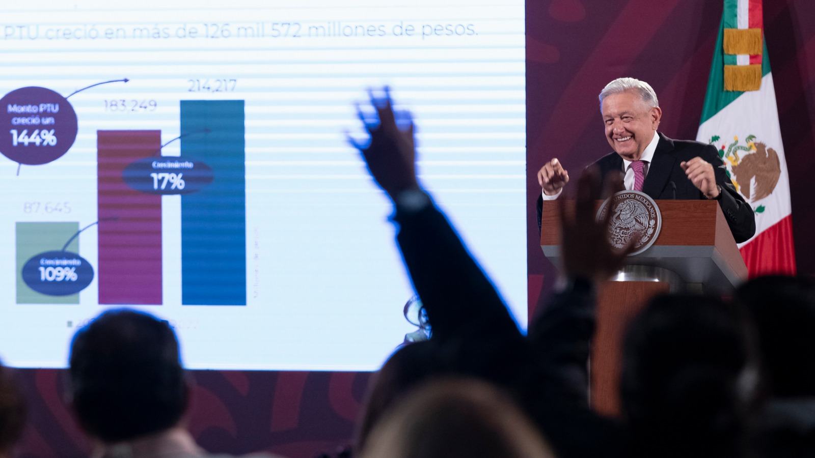 Crecimiento con bienestar es distintivo de la 4T: AMLO