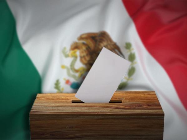 Volcán electoral en México con fumarola del Popocatépetl