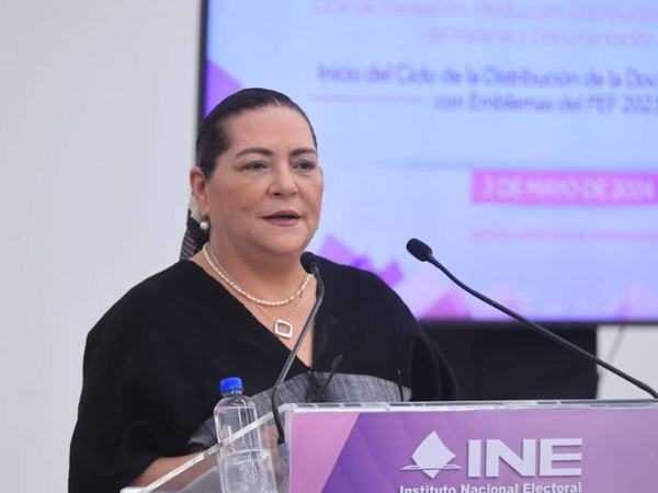 Taddei llama respetar color rosa del INE, pero la oposición la ignora
