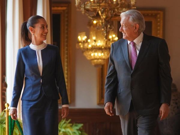 AMLO feliz por gabinete de Sheinbaum