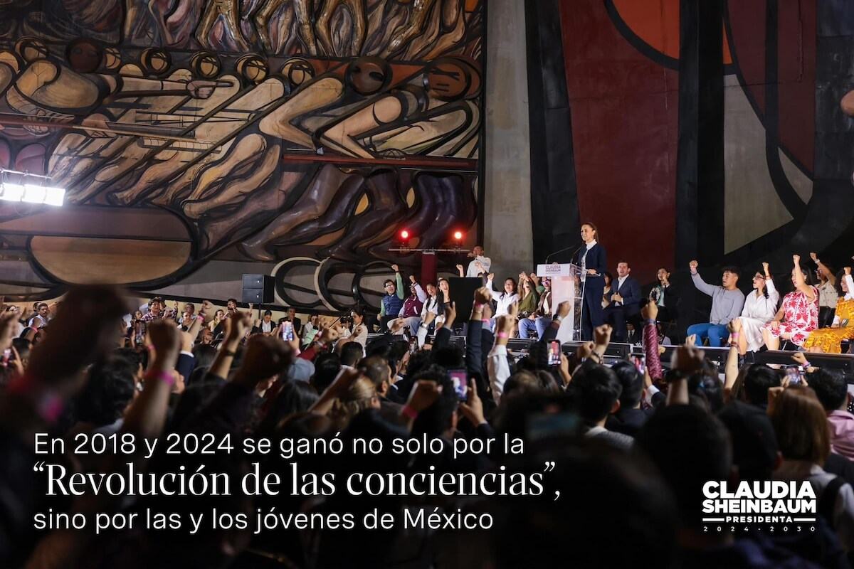 Sheinbaum promete un gobierno con los jóvenes