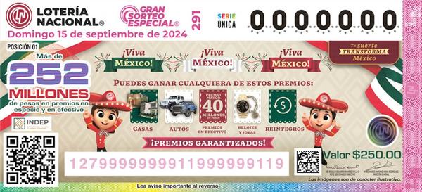 Lotería Nacional celebrará el último Gran Sorteo del sexenio