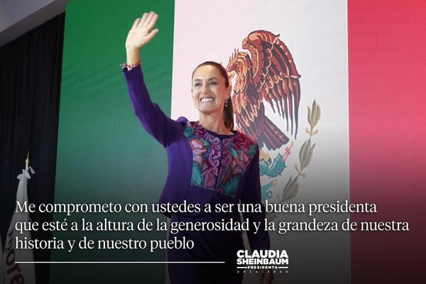 Con la vida misma serviré a mi patria: Sheinbaum