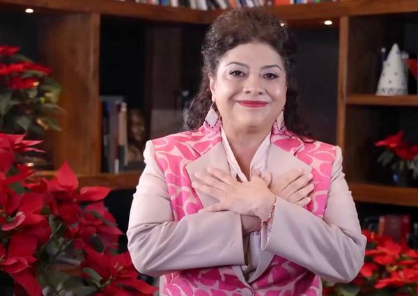 Felices fiestas decembrinas les desea Clara Brugada
