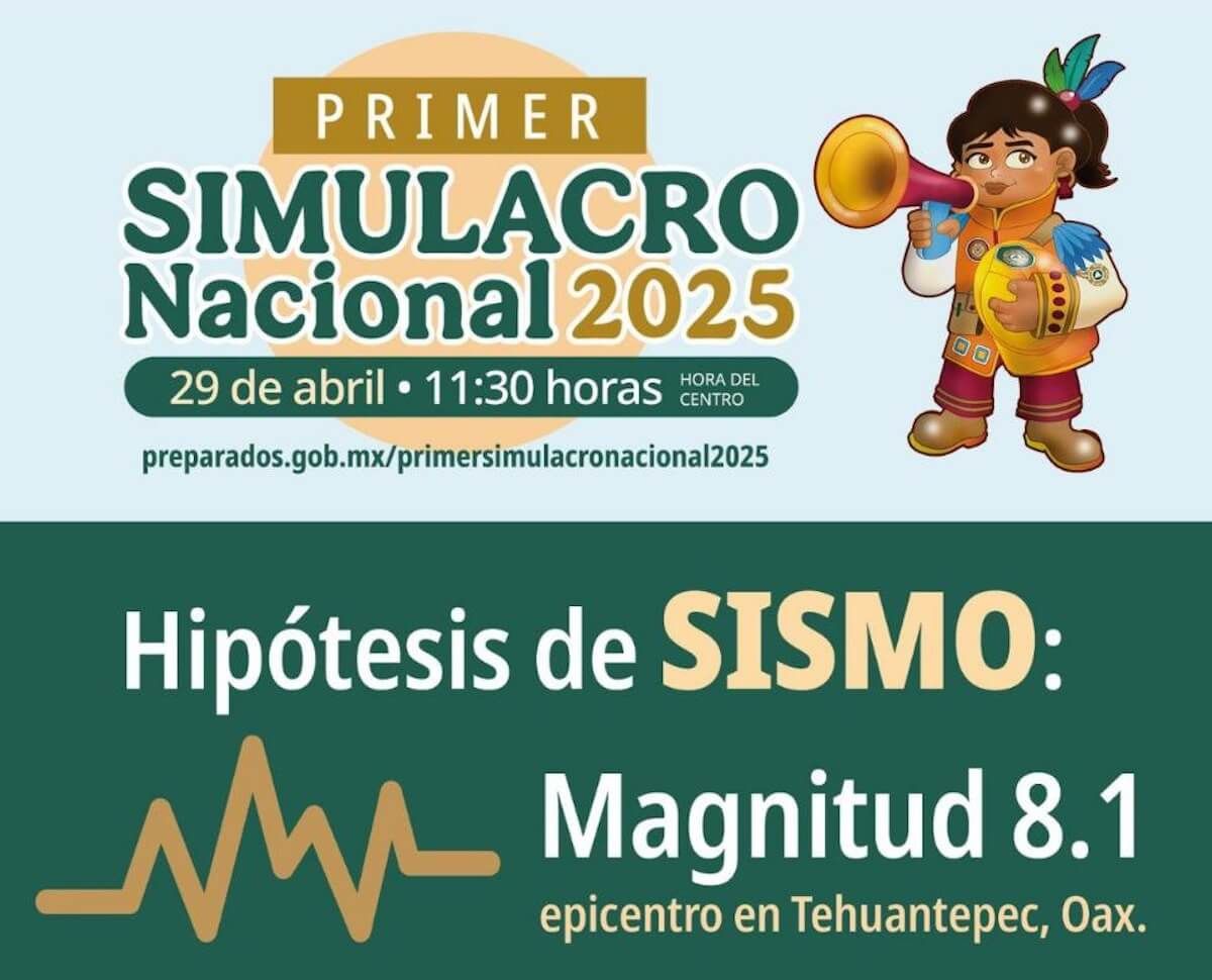 ¡Prepárate! simulacro de sismo será el 29 de abril a las 11:30