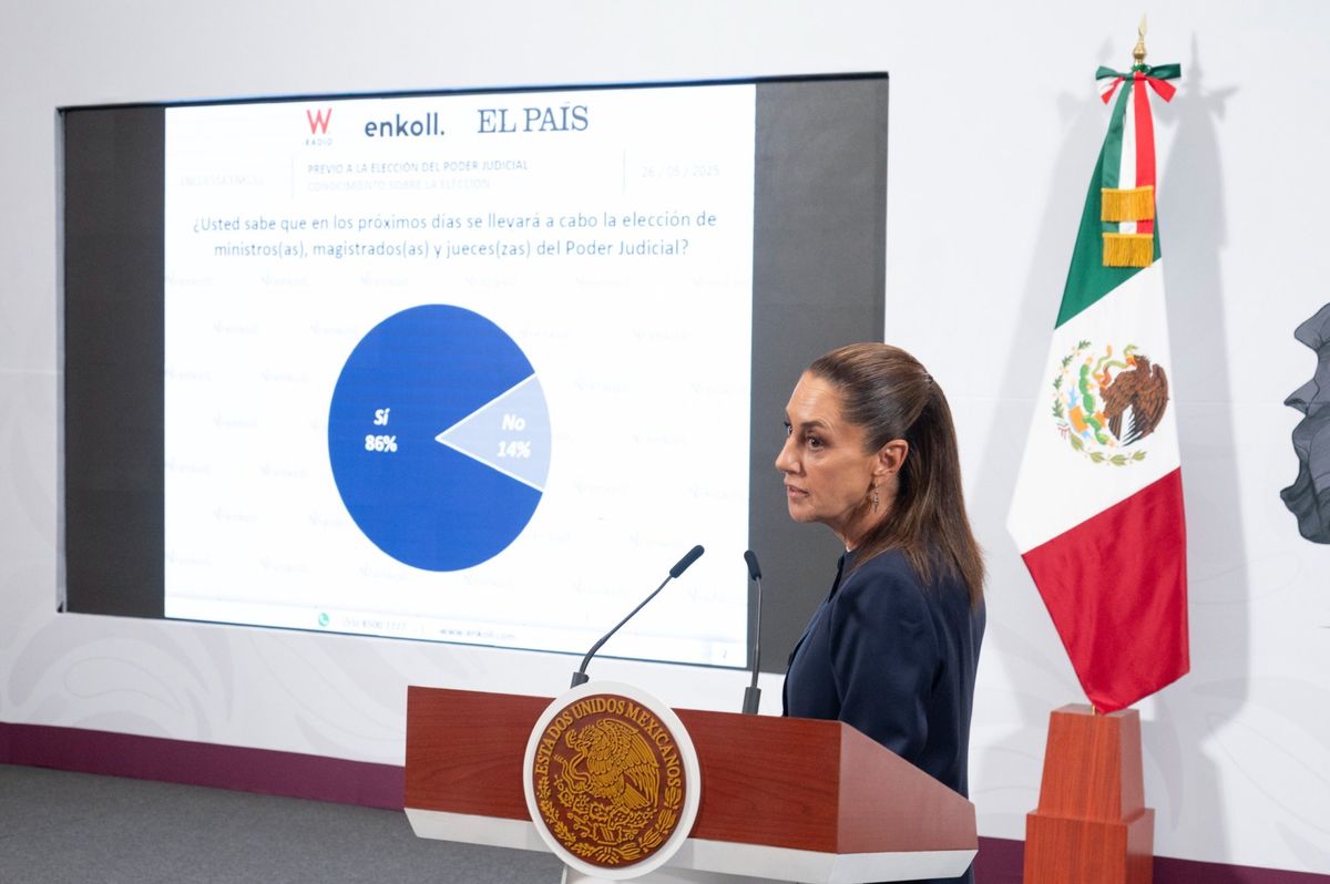 Protesta de maestros no afectará elección judicial: Sheinbaum