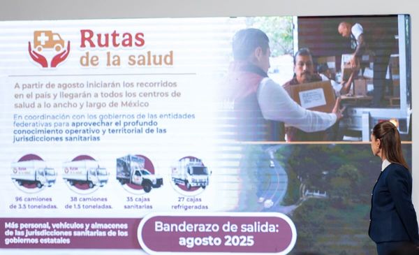Rutas de la salud llevarán medicinas a todo México