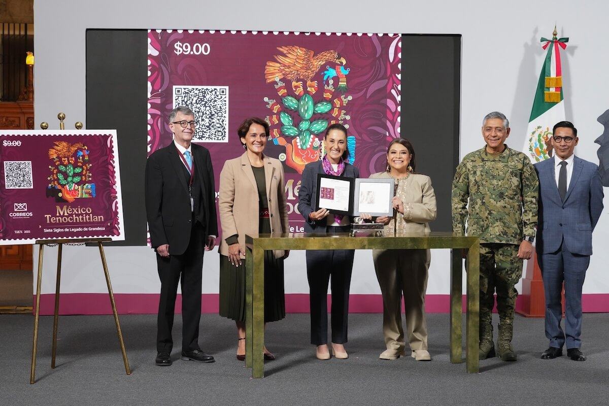 Celebran con timbre 700 años de la fundación de Tenochtitlan 