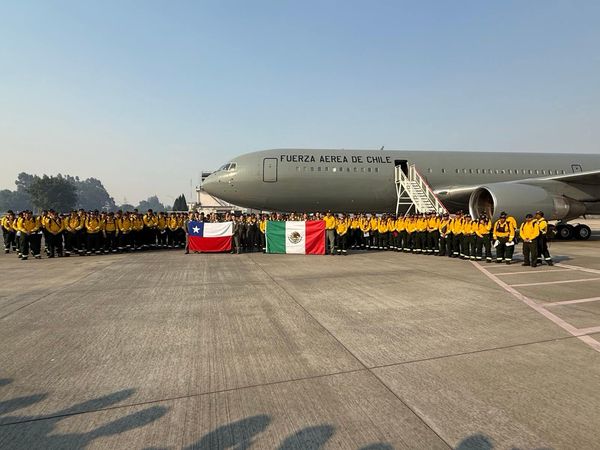 México envía 145 brigadistas forestales a Chile para combatir incendios en el sur del país
