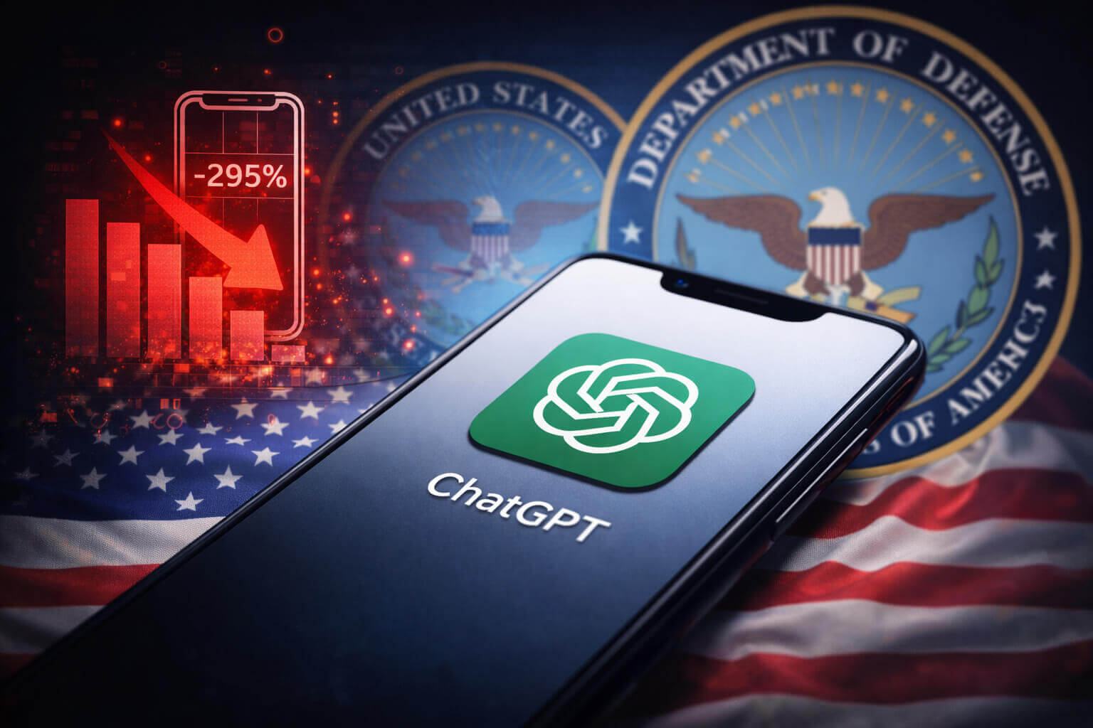 Desinstalaciones de ChatGPT se disparan en Estados Unidos tras acuerdo con el Departamento de Defensa